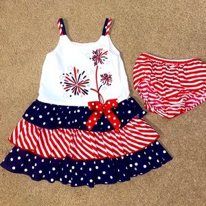 Bonnie Baby Fireworks Boutique Dress